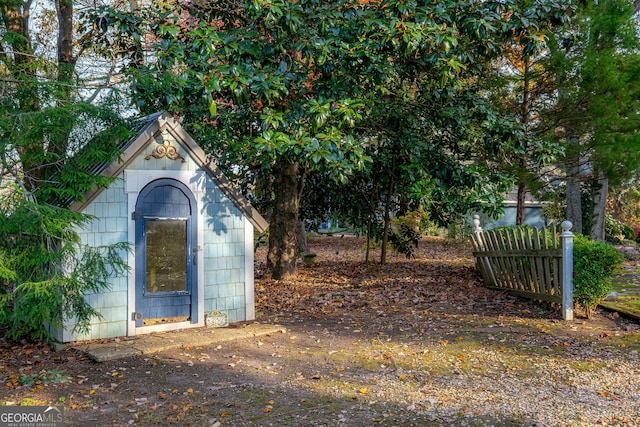 view of outbuilding