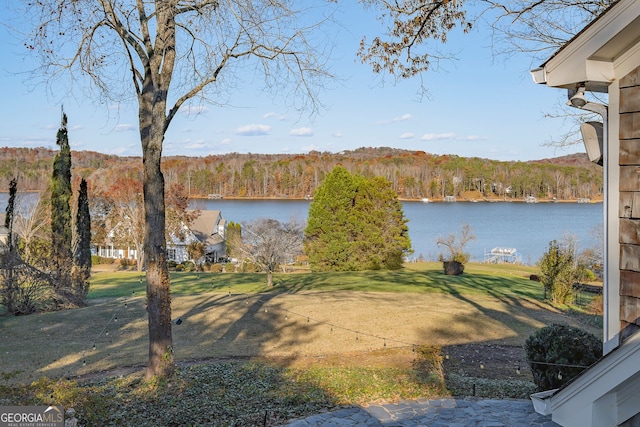 view of water feature