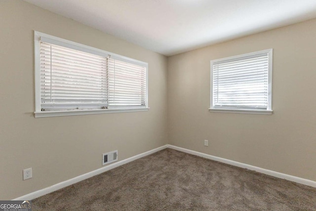 view of carpeted empty room