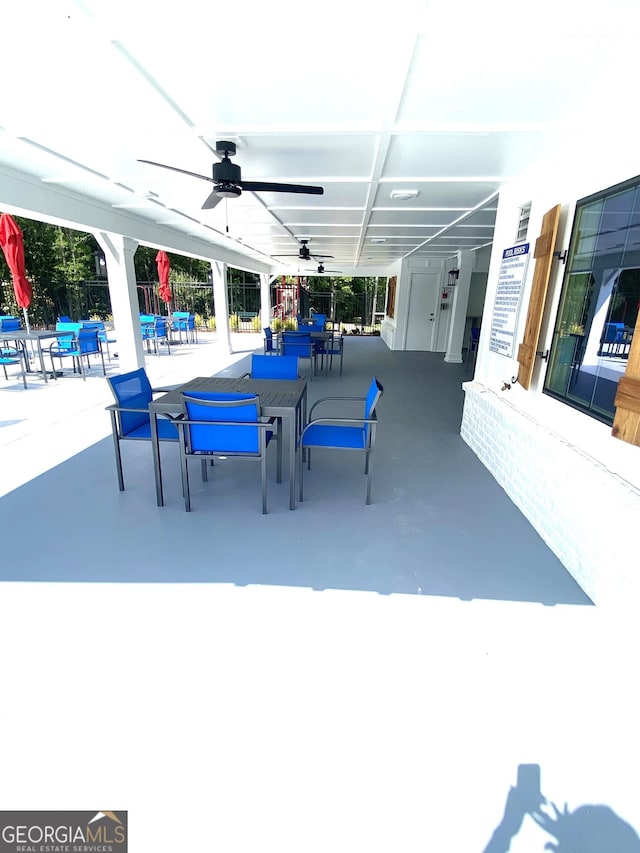1141 Kingston Ave, Buckhead, GA 30625 - view of patio with a ceiling fan