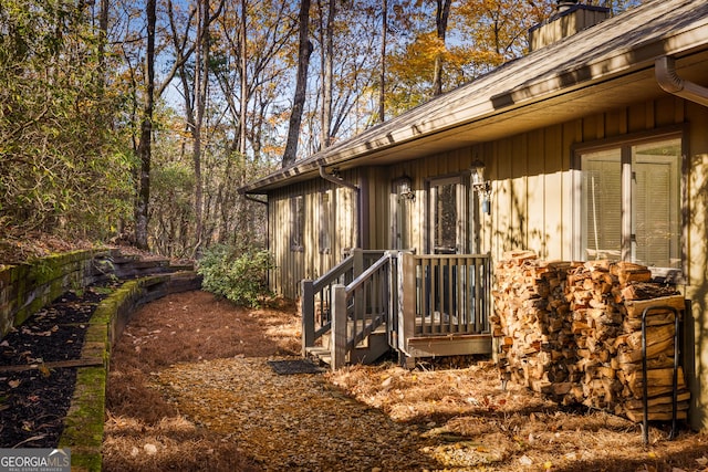 view of side of property