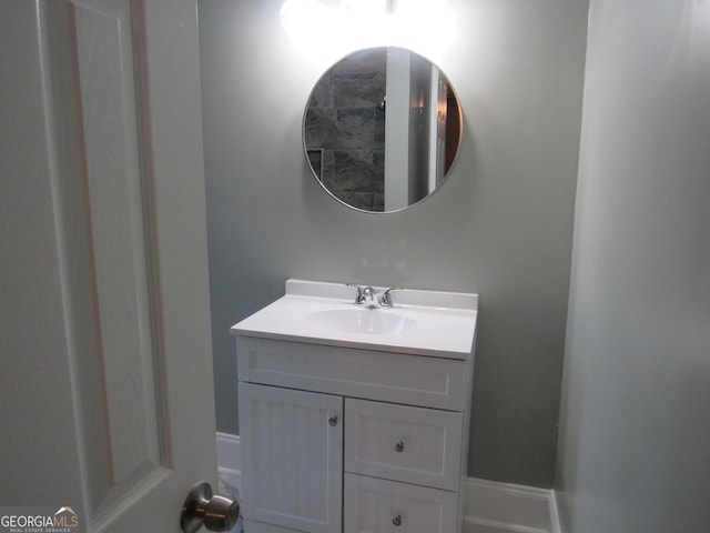 bathroom with vanity