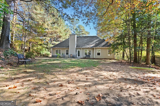 view of rear view of property