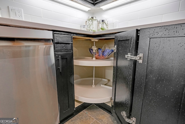 room details featuring stainless steel dishwasher