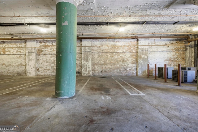 garage featuring central AC