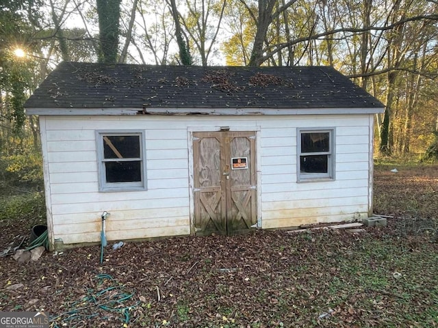 view of outbuilding