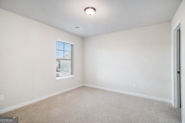 view of carpeted empty room