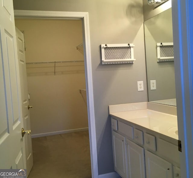 bathroom featuring vanity