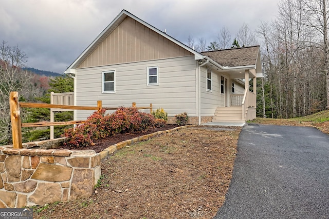 4502 Ramsay Dr, Hiawassee, GA 30546 - view of property exterior with roof with shingles