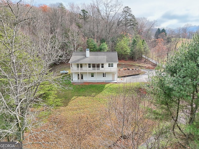 birds eye view of property