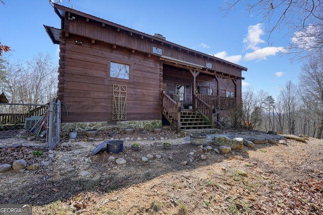 view of rear view of house