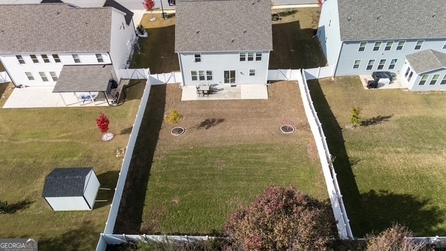 birds eye view of property