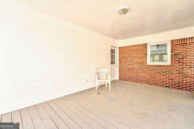 view of patio with a deck