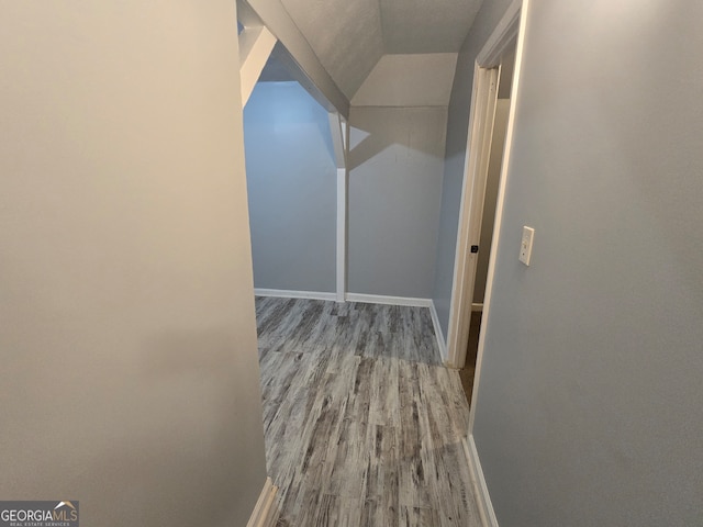 hallway featuring light hardwood / wood-style floors