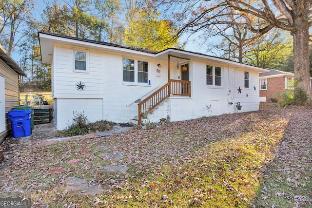 view of ranch-style home