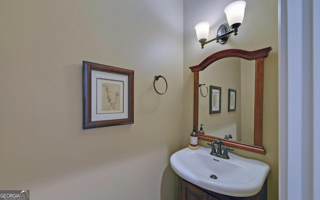 bathroom with vanity