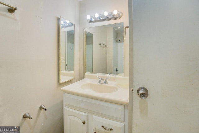 bathroom with vanity