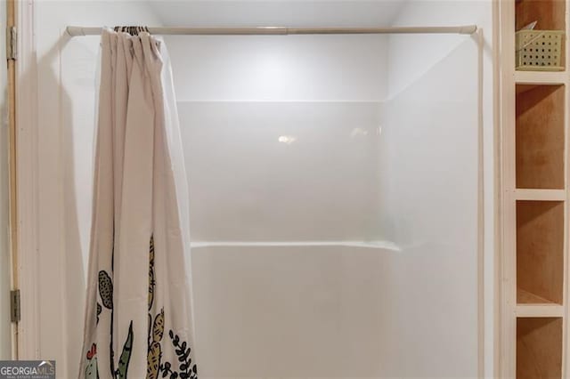 bathroom with walk in shower