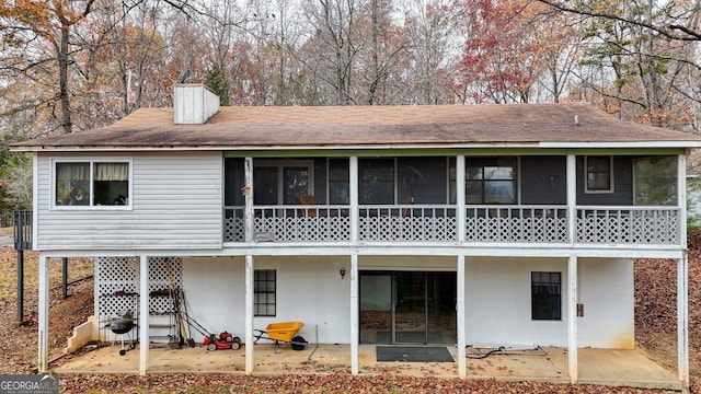 view of back of property