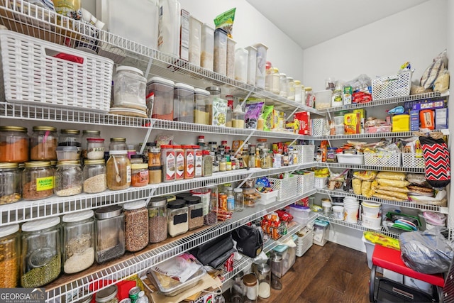 view of pantry