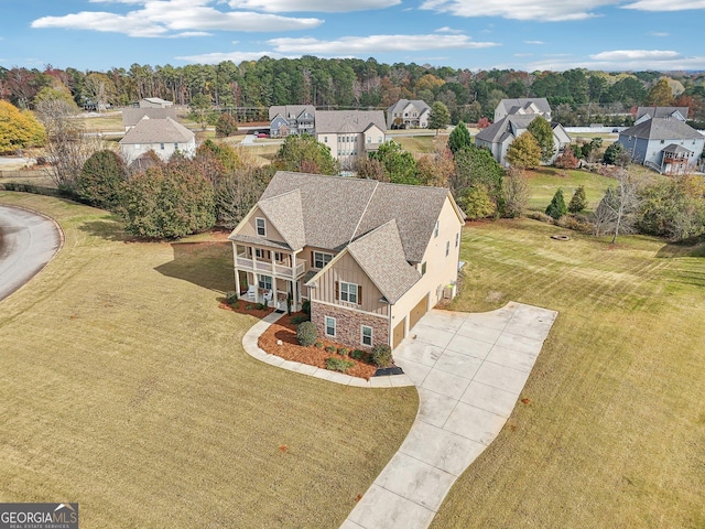 birds eye view of property