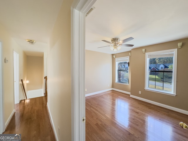 interior space featuring wood-type flooring