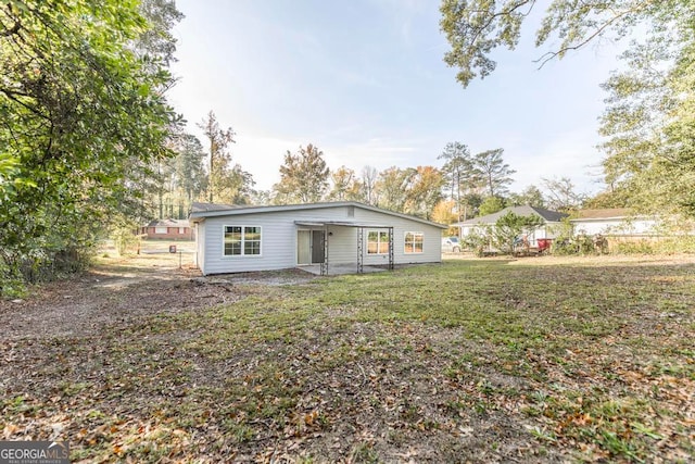 view of rear view of property