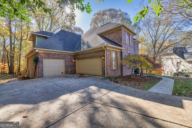 front facade featuring a garage