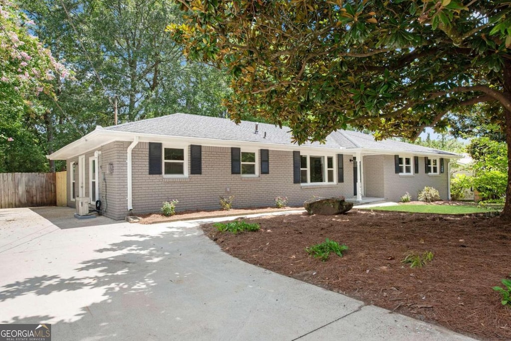 view of ranch-style home