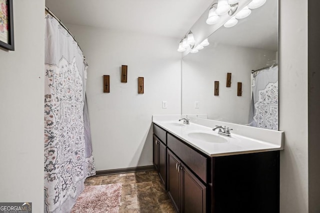 bathroom featuring vanity