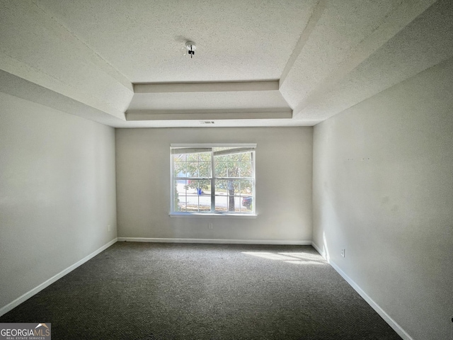 1529 Evergreen Hollow Ln, Conyers, GA 30012 - carpeted spare room featuring a tray ceiling, a textured ceiling, and baseboards