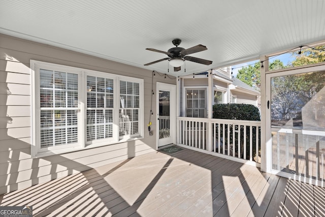 view of sunroom / solarium