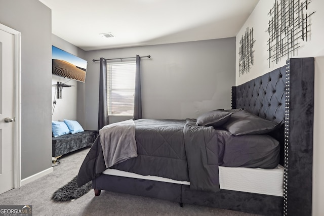 bedroom featuring carpet flooring