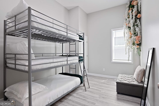 bedroom featuring hardwood / wood-style floors