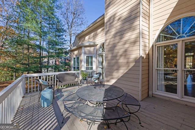 view of wooden terrace