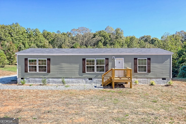 view of manufactured / mobile home