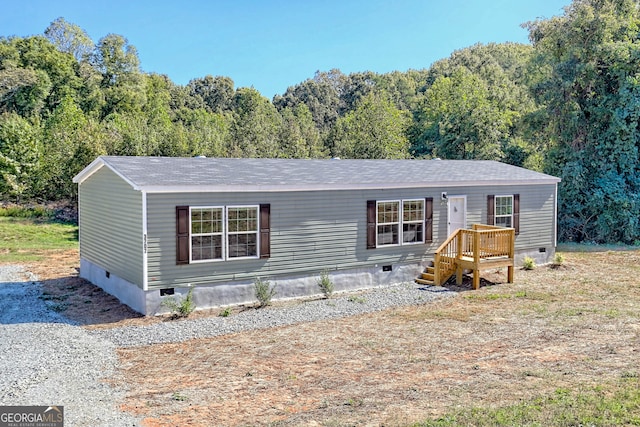 view of manufactured / mobile home