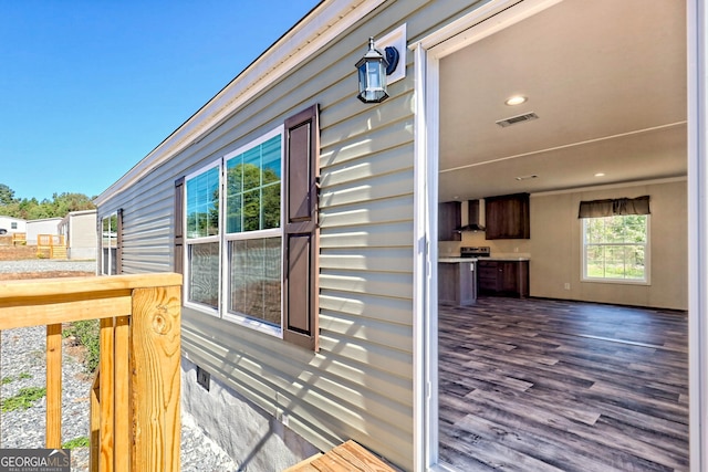 exterior space featuring area for grilling