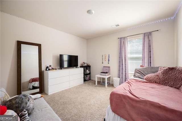 bedroom featuring carpet flooring