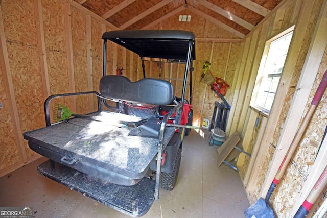 view of storage room