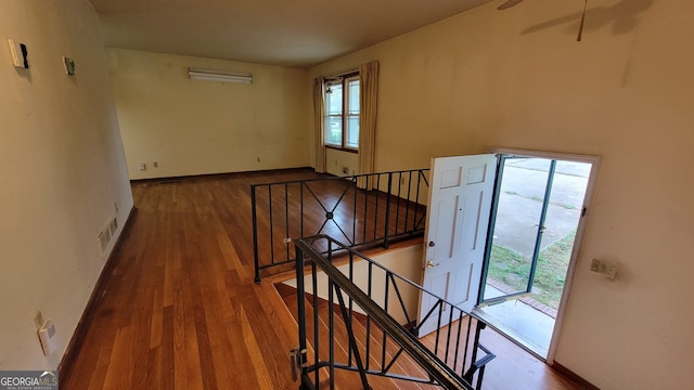 entryway featuring wood-type flooring