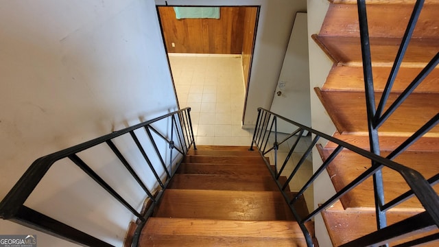 view of stairway