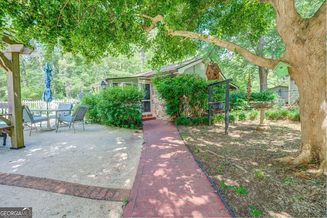 view of patio