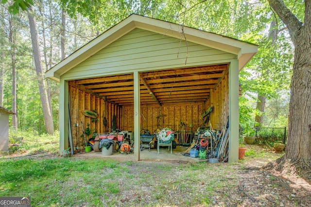 view of outbuilding