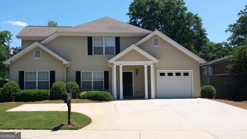 view of front of property