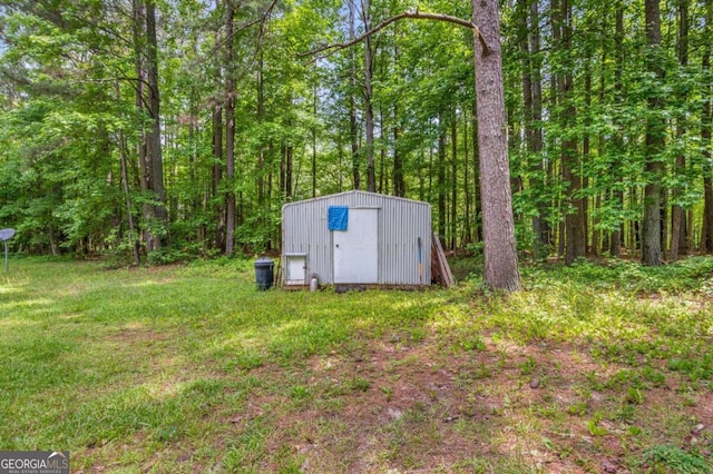 view of outbuilding