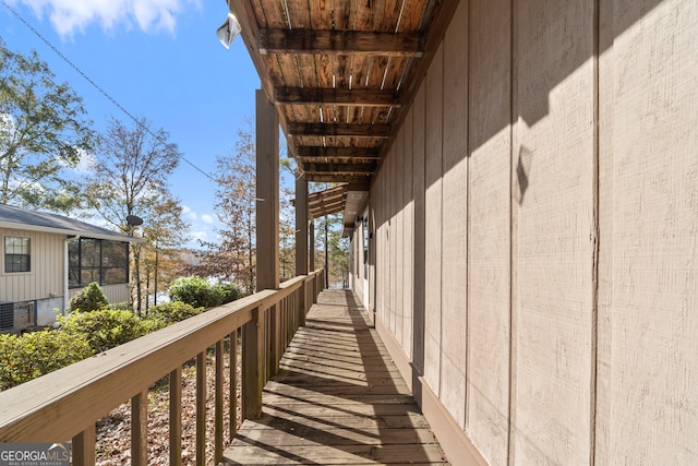 view of balcony