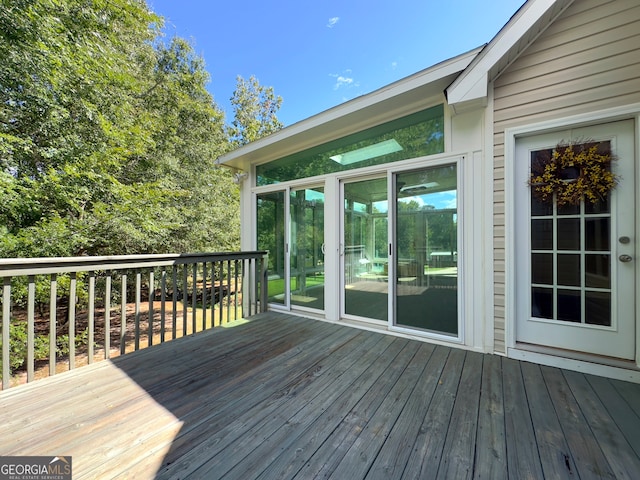 view of wooden terrace