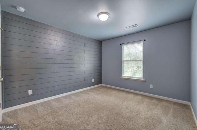 view of carpeted empty room