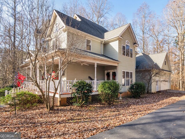 view of front of house with a porch